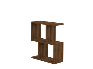 Table d'appoint en bois "Zet" - 45 x 17 x 51 cm - Noyer