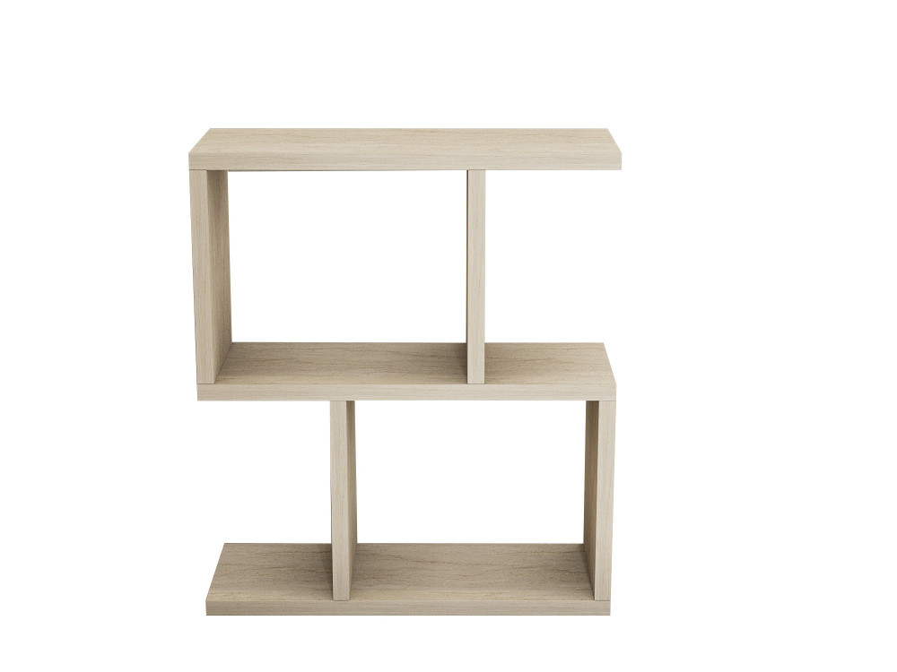 Table d'appoint en bois "Zet" - 45 x 17 x 51 cm - Travertin