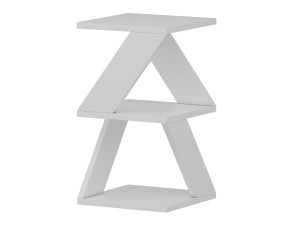 Table d'appoint en bois "Albeni" - 30 x 30 x 50 cm - Blanc