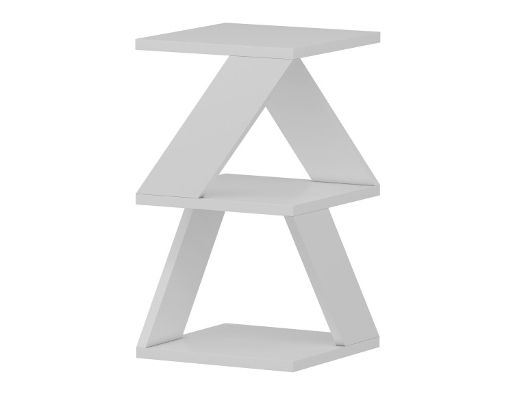 Table d'appoint en bois "Albeni" - 30 x 30 x 50 cm - Blanc