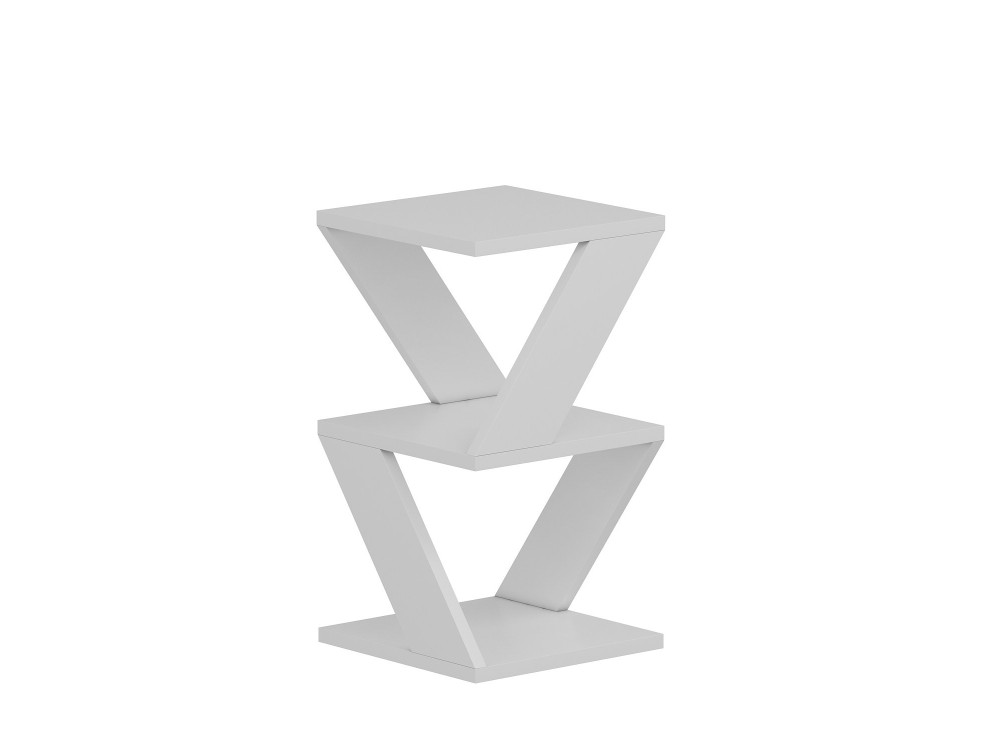 Table d'appoint en bois "Albeni" - 30 x 30 x 50 cm - Blanc
