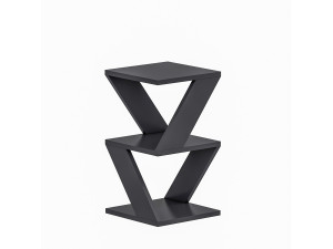 Table d'appoint en bois "Albeni" - 30 x 30 x 50 cm - Anthracite