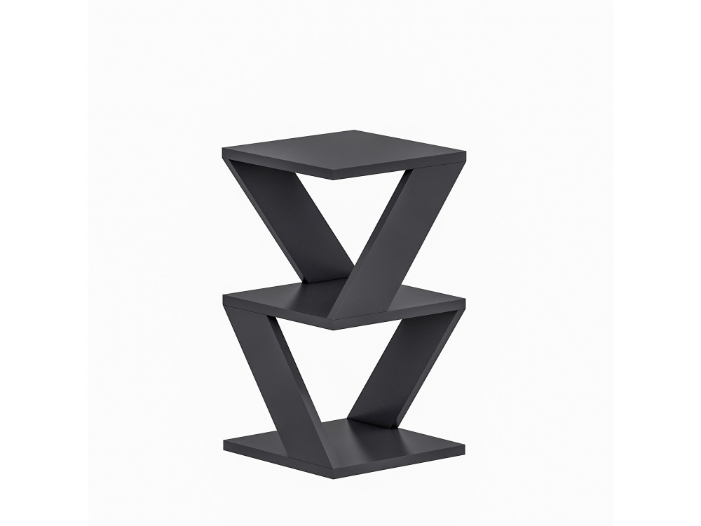 Table d'appoint en bois "Albeni" - 30 x 30 x 50 cm - Anthracite