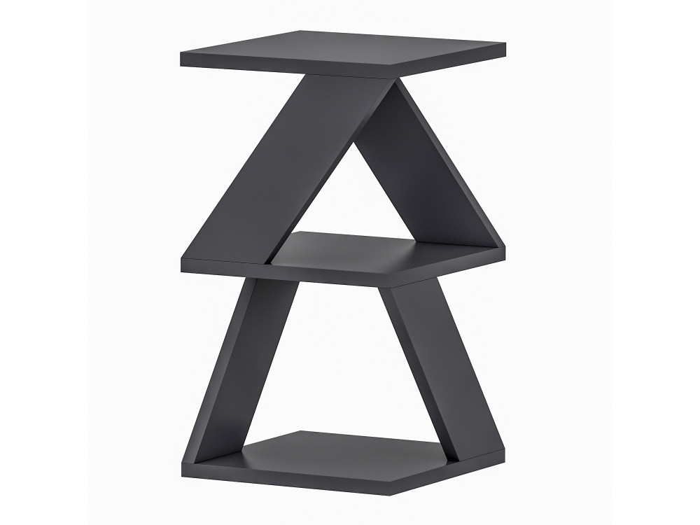 Table d'appoint en bois "Albeni" - 30 x 30 x 50 cm - Anthracite