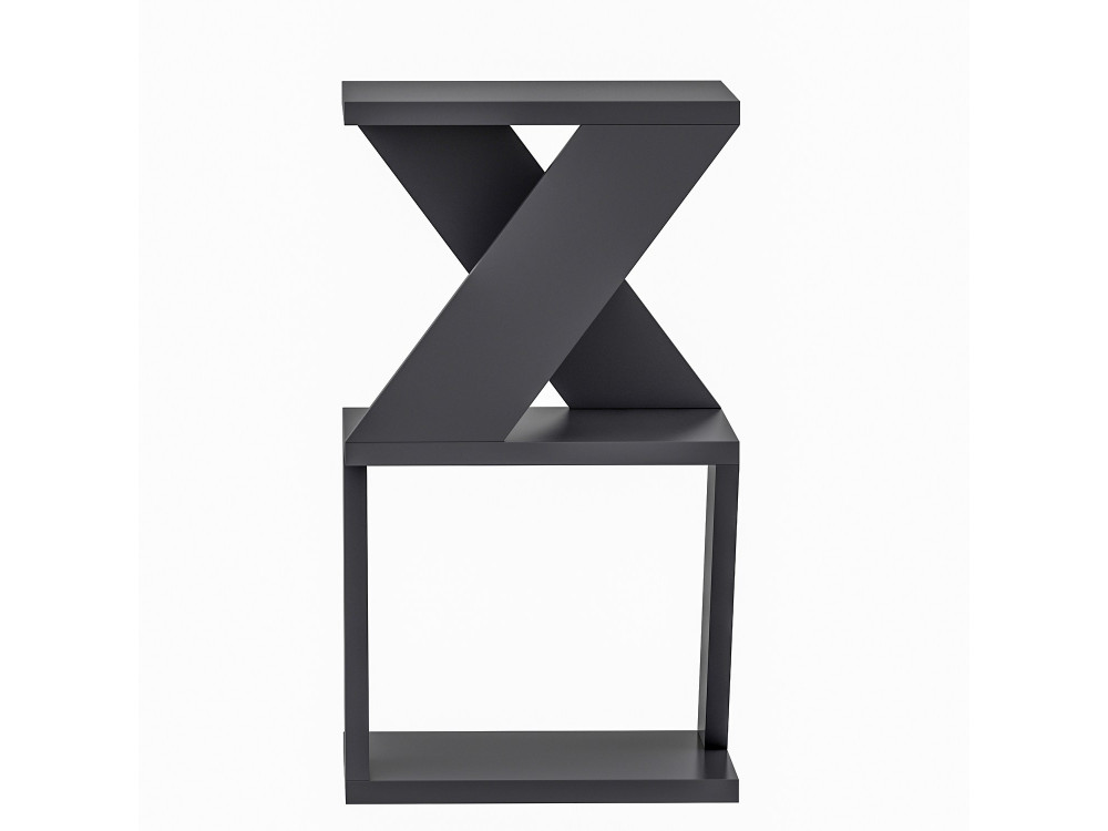 Table d'appoint en bois "Albeni" - 30 x 30 x 50 cm - Anthracite