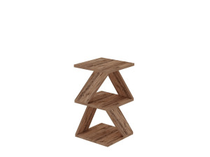 Table d'appoint en bois "Albeni" - 29 x 29 x 54 cm - Pin atlantique