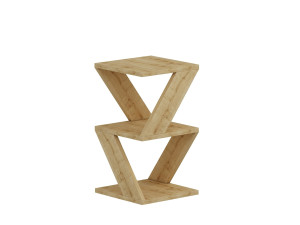 Table d'appoint en bois "Albeni" - 30 x 30 x 50 cm - Chêne Saphir