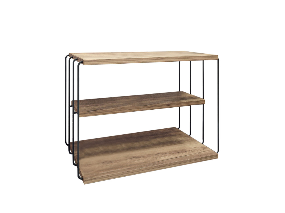 Table d'appoint en bois "Lifon" - 50 x 40 x 33 cm - Marron