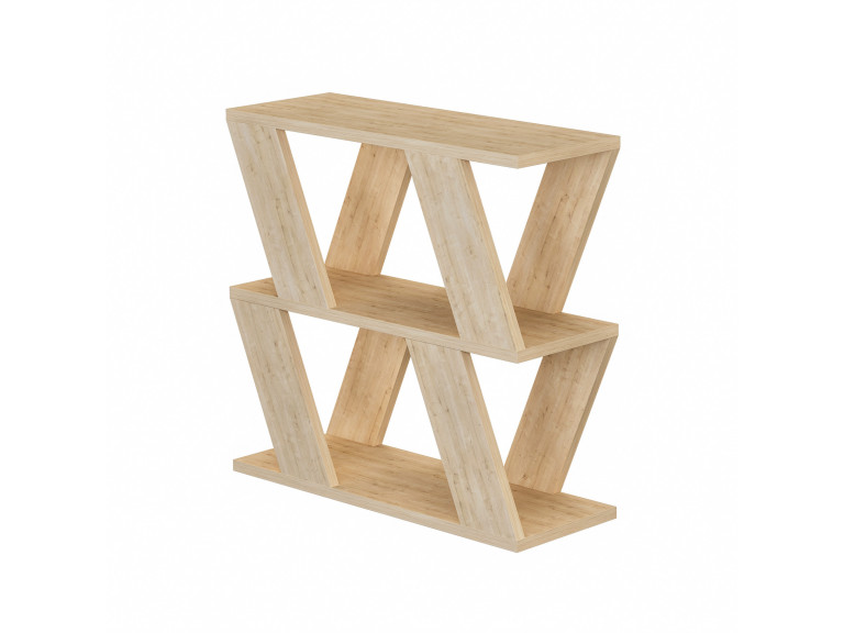 Table d'appoint en bois "Lazena" - 60 x 22 x 57 cm - Chêne