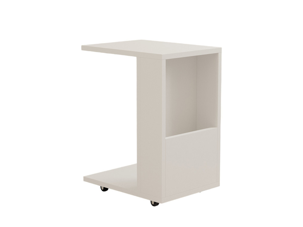 Table d'appoint en bois "Star" - 30 x 40 x 50 cm - Blanc