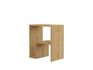 Table d'Appoint en bois "Yepa" - 45 x 29 x 51 cm - Chêne Saphir