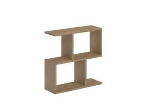 Table basse en bois "Homemania" 60 x 20 x 60 cm - Naturel
