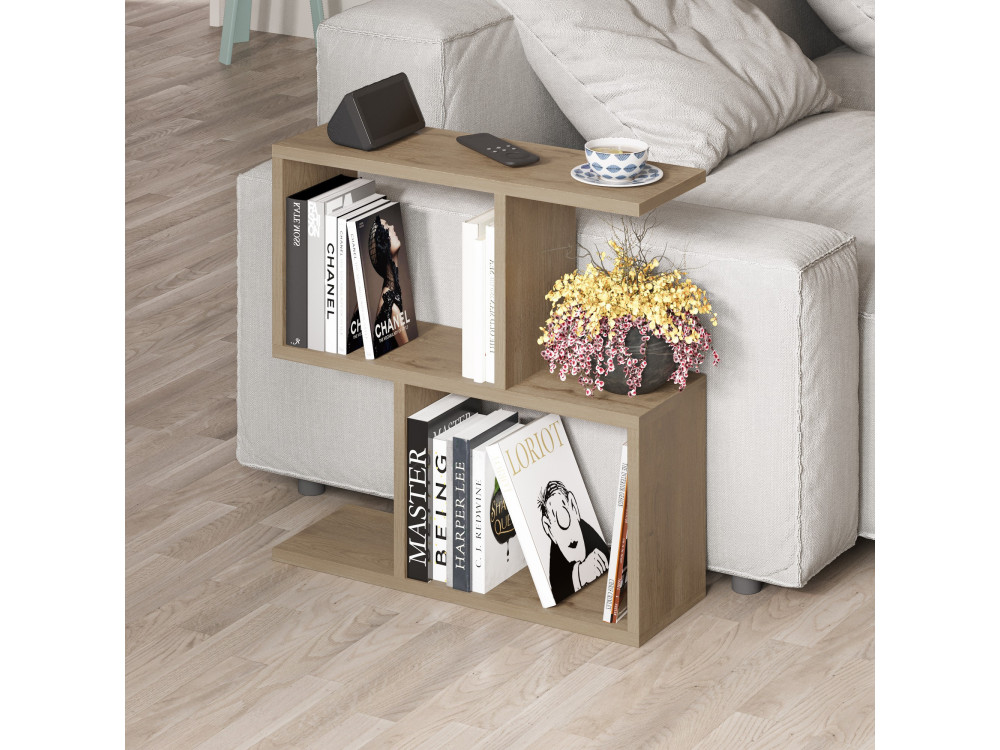 Table d'appoint en bois "Homemania" - 60 x 20 x 60 cm - Beige
