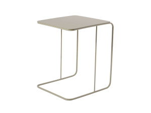 table d'appoint en métal "Poet" 47 x 46 x 57 cm - Taupe