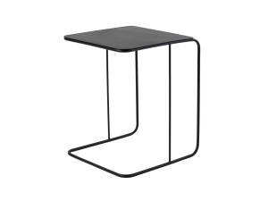 table d'appoint en métal "Poet" 47 x 46 x 57 cm - Noir