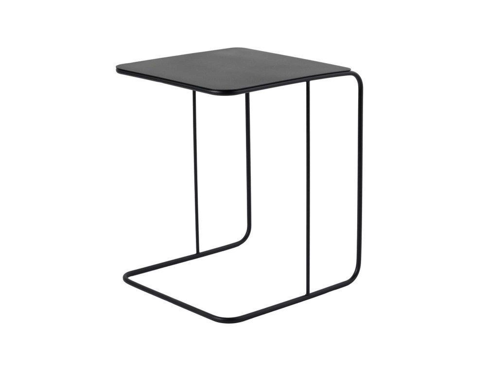 table d'appoint en métal "Poet" 47 x 46 x 57 cm - Noir