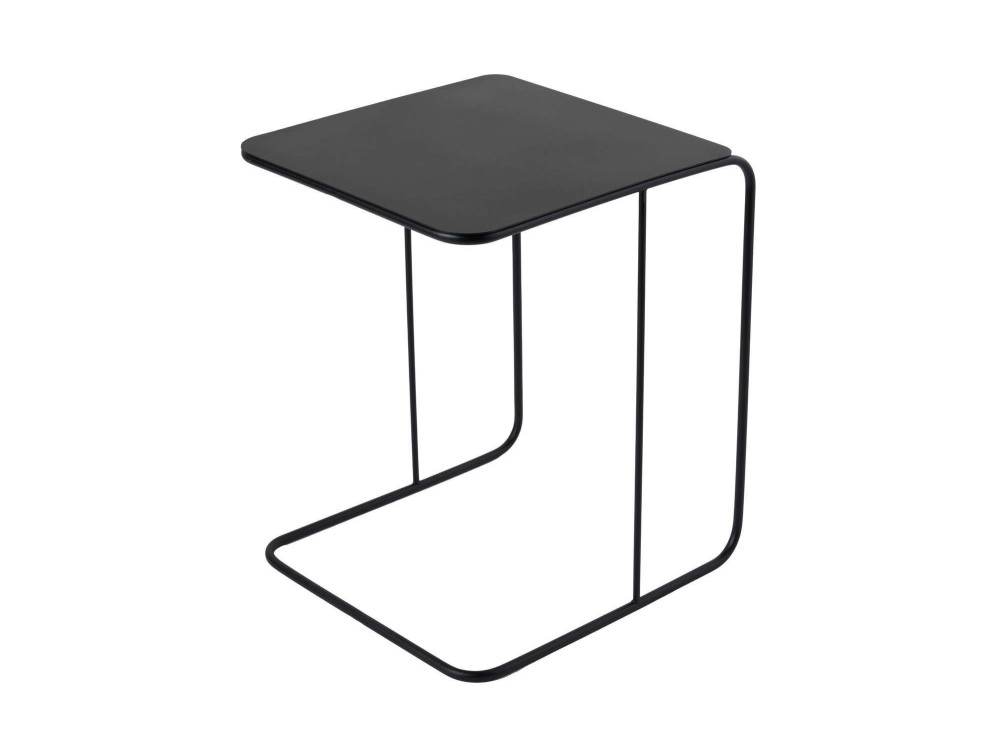 table d'appoint en métal "Poet" 47 x 46 x 57 cm - Noir