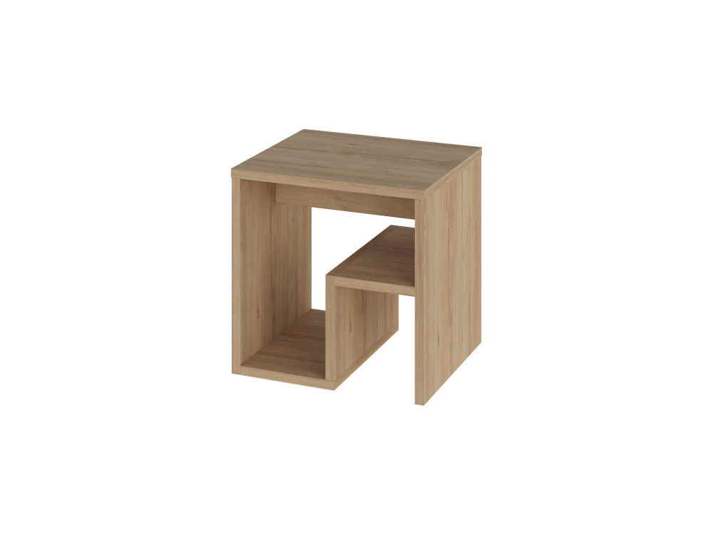 table d'appoint en bois "Bon" 40 x 35 x 40 cm - Chêne saphir