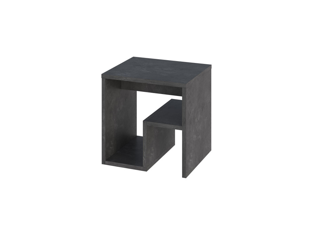 table d'appoint en bois "Bon" 40 x 35 x 40 cm - Gris rétro