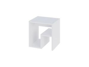 table d'appoint en bois "Bon" 40 x 35 x 40 cm - Blanc