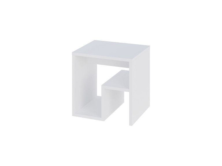 table d'appoint en bois "Bon" 40 x 35 x 40 cm - Blanc