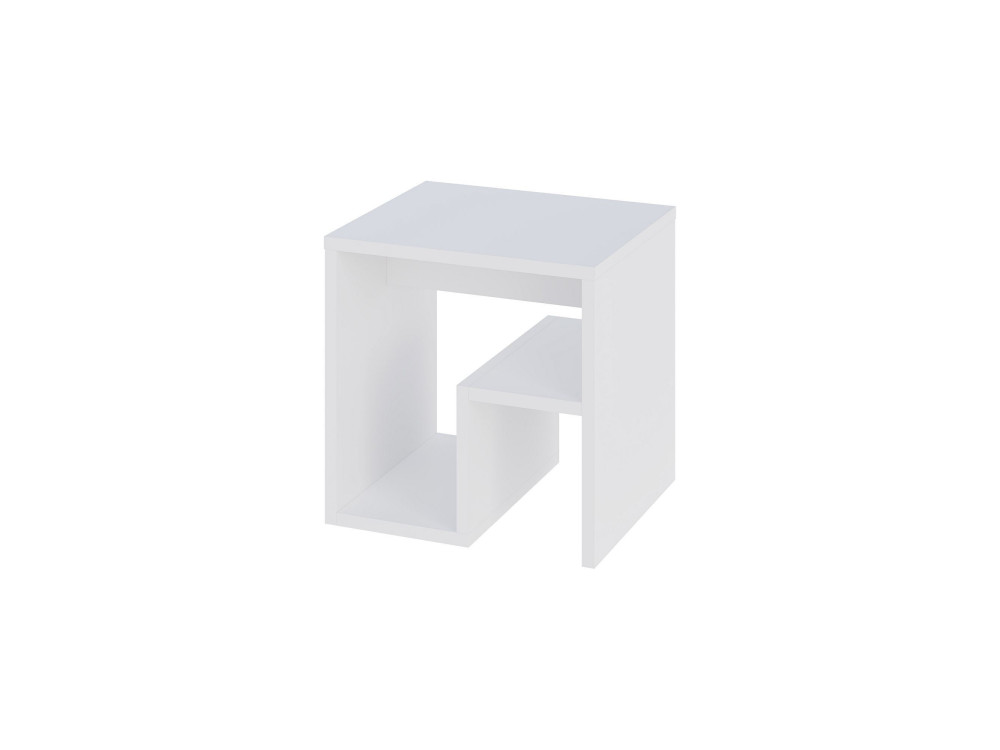 table d'appoint en bois "Bon" 40 x 35 x 40 cm - Blanc