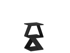 Table d'appoint en bois "Albeni" - 30 x 30 x 54 cm - Noir
