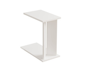Table d'appoint en bois "Lun" - 25 x 50 x 48 cm - Blanc