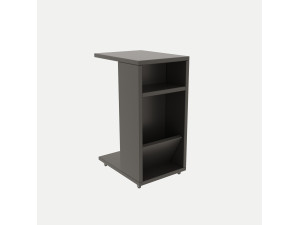 Table d'appoint en bois "Filinta" - 30 x 40 x 63 cm - Gris anthracite