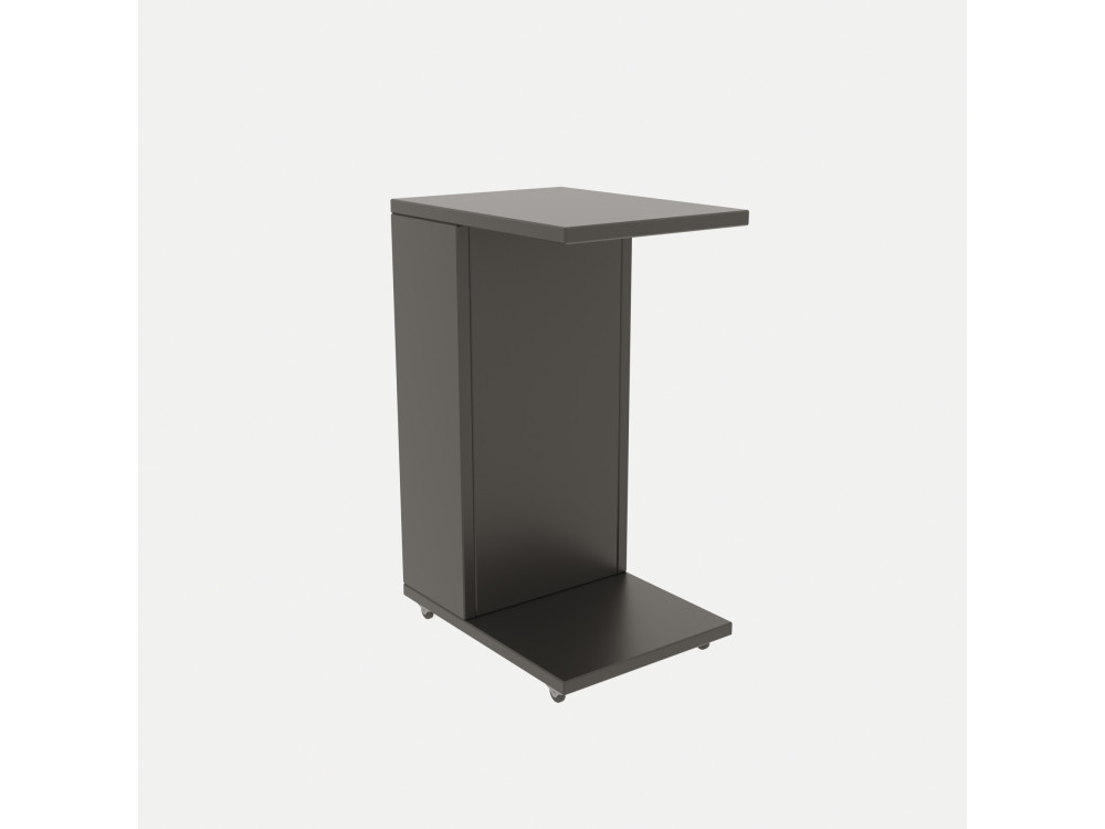 Table d'appoint en bois "Filinta" - 30 x 40 x 63 cm - Gris anthracite