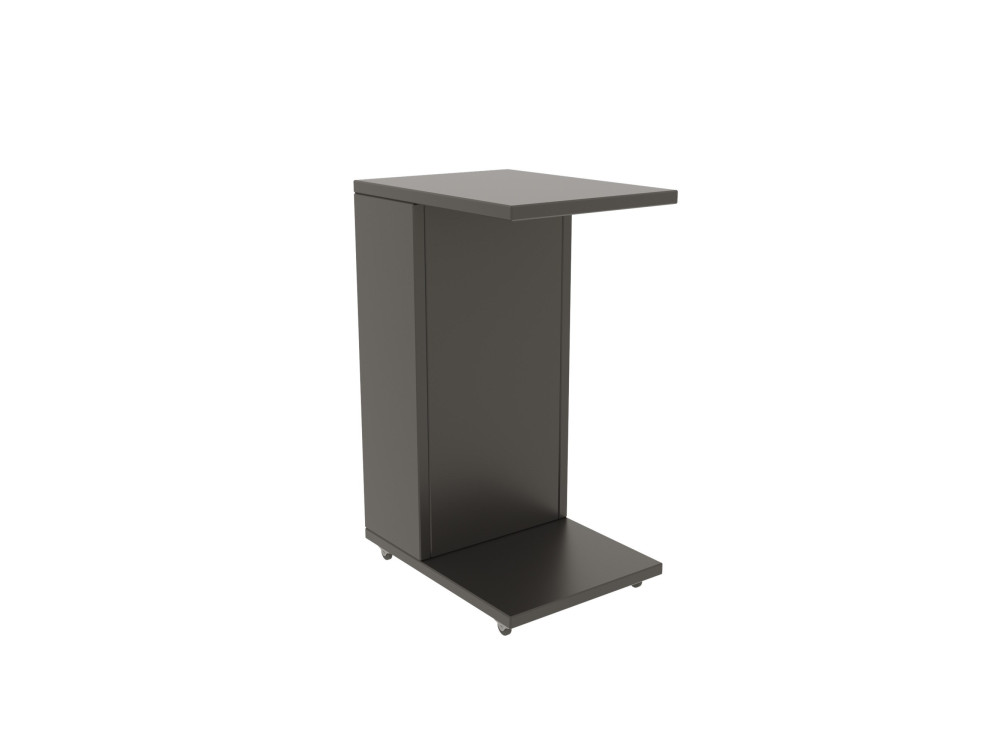 Table d'appoint en bois "Filinta" - 30 x 40 x 63 cm - Gris anthracite