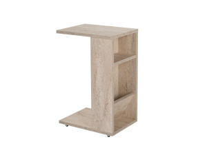 Table d'appoint en bois "Filinta" - 30 x 40 x 63 cm - Travertin