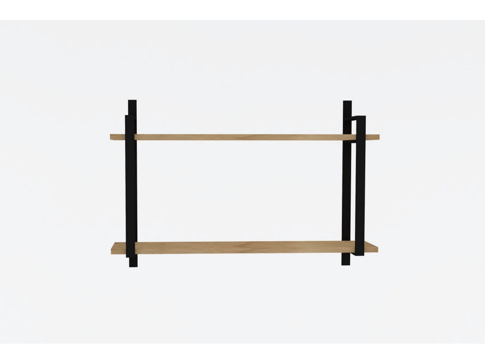 Étagère murale en bois "Abat" - 90 x 22 x 60 cm - Noyer