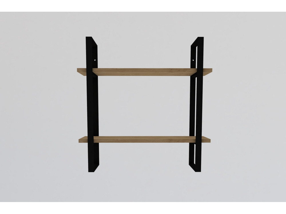 Étagère murale en bois "Buba" - 70 x 22 x 70 cm - Marron