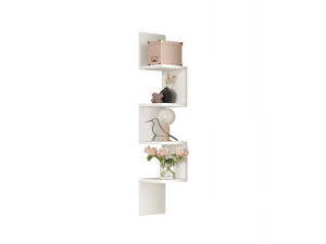 Étagère Murale en bois "WL9" - 22 x 22 x 117 cm - Blanc