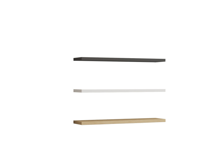 Étagère murale en bois "Boss" - 60 x 1 x 14 cm - Saphir, Anthracite, Blanc
