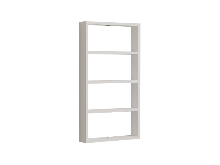 Étagère murale en bois "Quatro" - 43 x 9 x 80 cm - Blanc