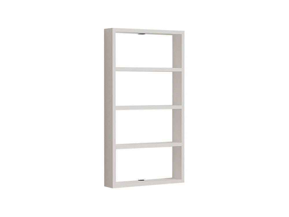 Étagère murale en bois "Quatro" - 43 x 9 x 80 cm - Blanc