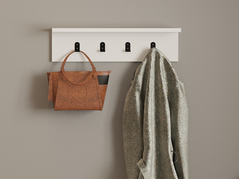 Étagère murale en bois "Ayla" - 60 x 16 x 14 cm - Blanc