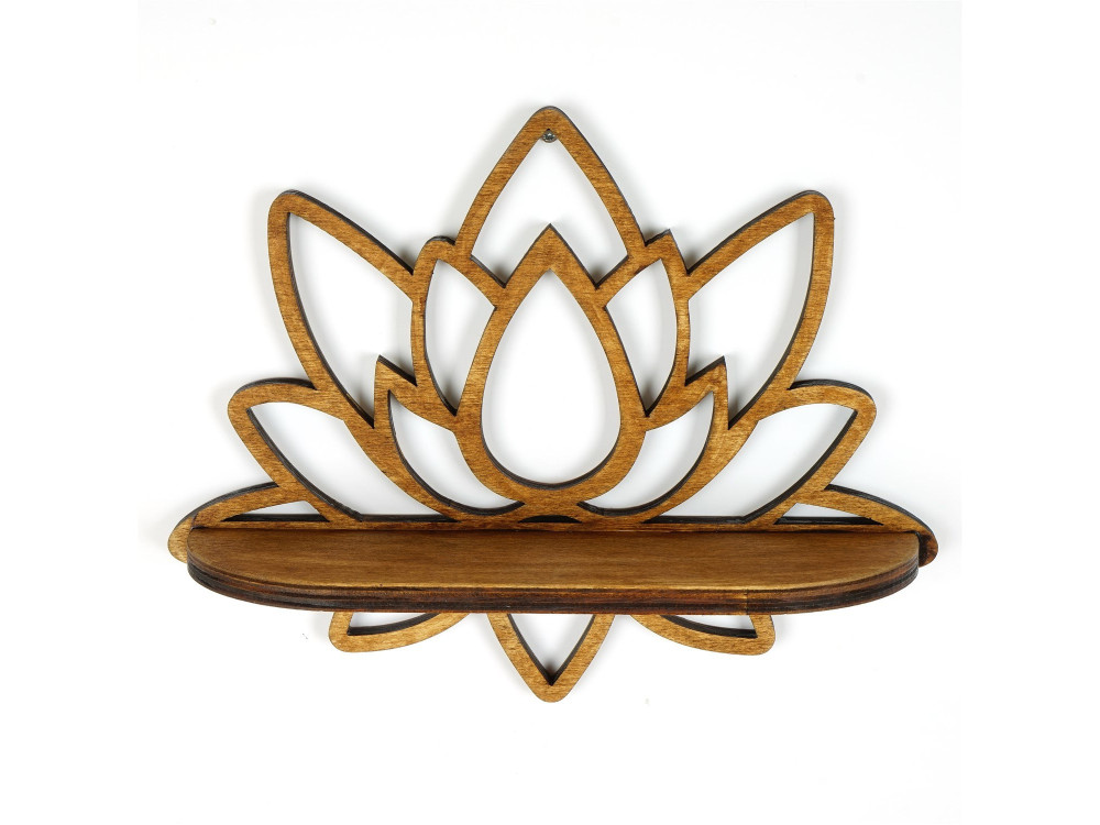 Étagère murale en bois "Raf264" - 33 x 10 x 26 cm - Noyer