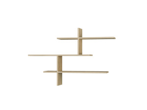 Étagère murale en bois "Leo" - 123 x 22 x 80 cm - Chêne