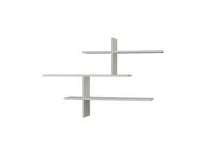 Étagère murale en bois "Leo" - 123 x 22 x 80 cm - Blanc