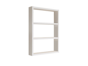 Étagère murale en bois "PR1" - 43 x 9 x 60 cm - Blanc
