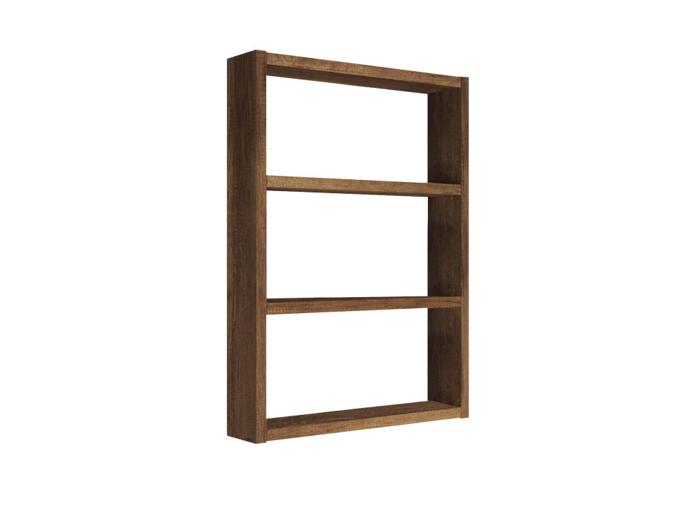 Étagère murale en bois "PR1" - 43 x 9 x 60 cm - Noyer