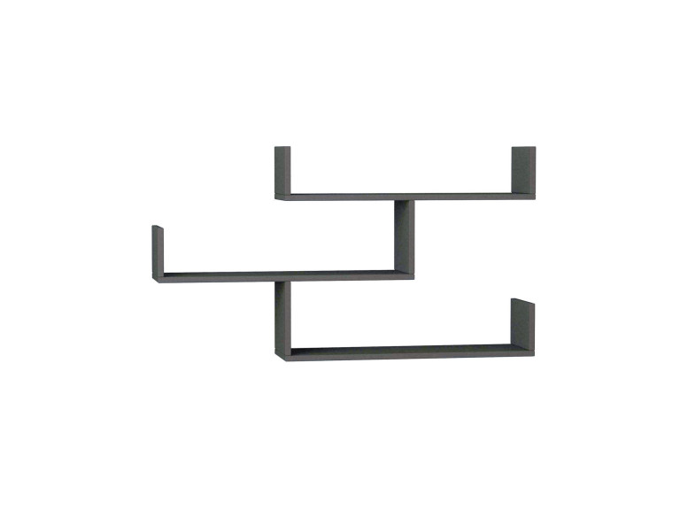 Étagère murale en bois "Tibet" - 120 x 22 x 67 cm - Anthracite