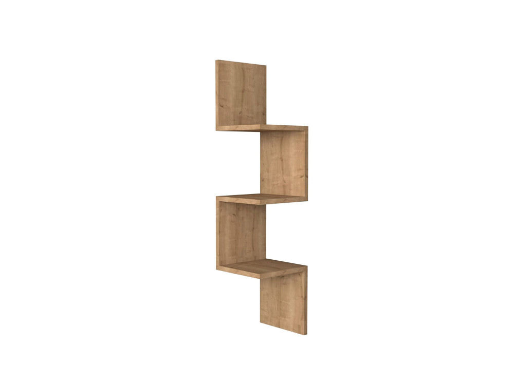 Étagère murale en bois "Zikzak" - 25 x 25 x 105 cm - Saphir
