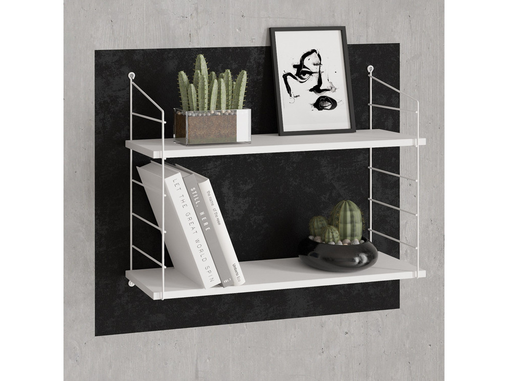 Étagère murale en bois "Armoni" - 72 x 20 x 58 cm - Blanc