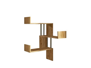 Étagère murale en bois "VG17" - 60 x 60 x 109 cm - Pin atlantique