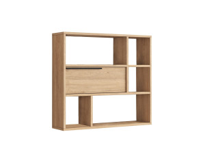 Étagère murale en bois "Calvin" - 90 x 22 x 81 cm - Marron