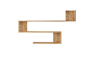 Étagère murale en bois "Wlad" - 120 x 14 x 71 cm - Marron